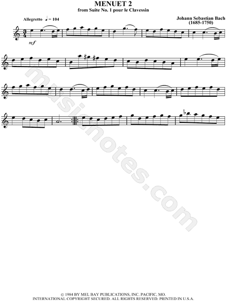 Menuet 2