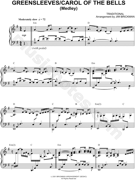 Greensleeves/Carol of the Bells