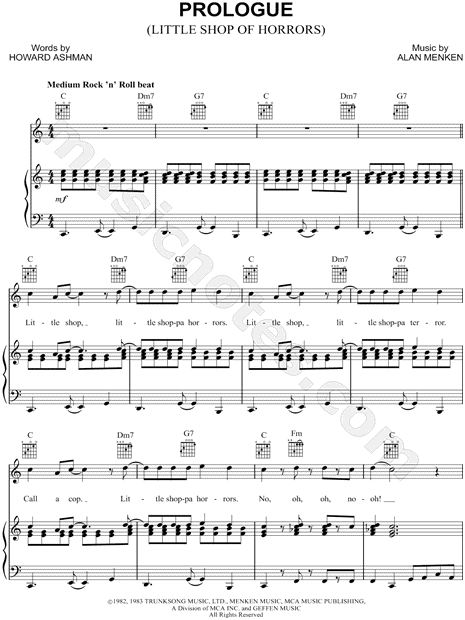 Prologue from Little Shop of Horrors