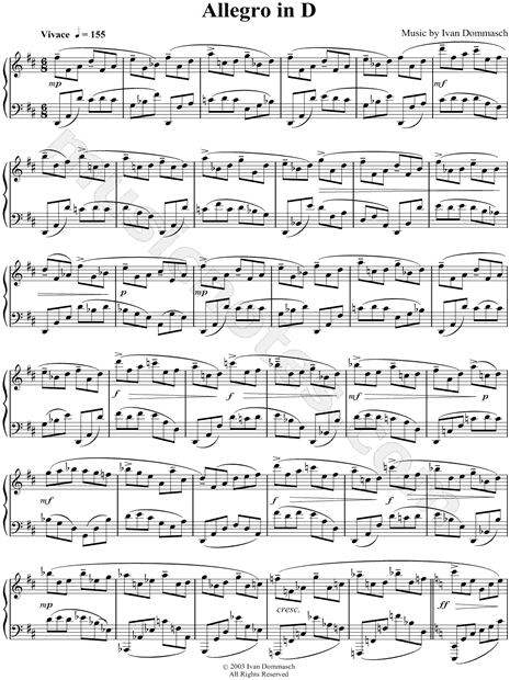 Allegro In D