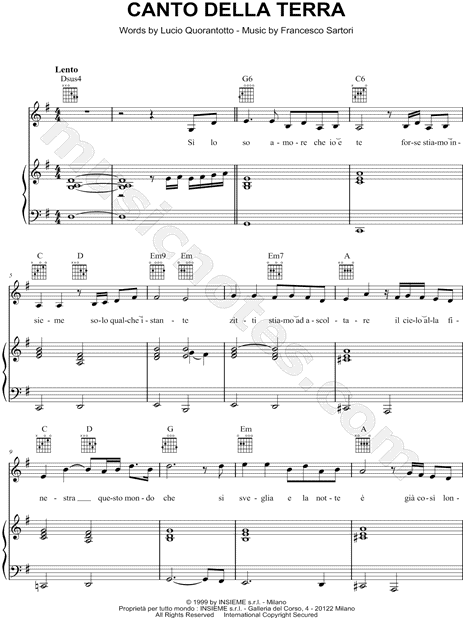 Canto Della Terra