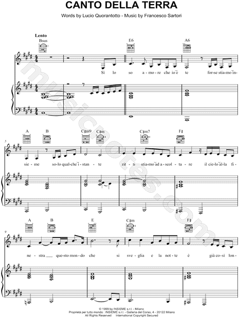 Canto Della Terra