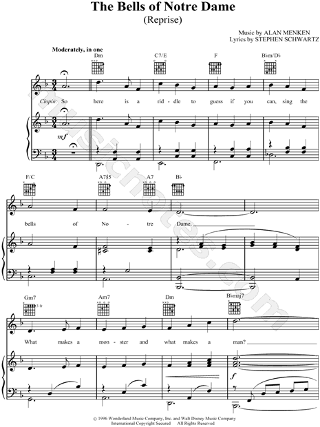The Bells of Notre Dame (Reprise)