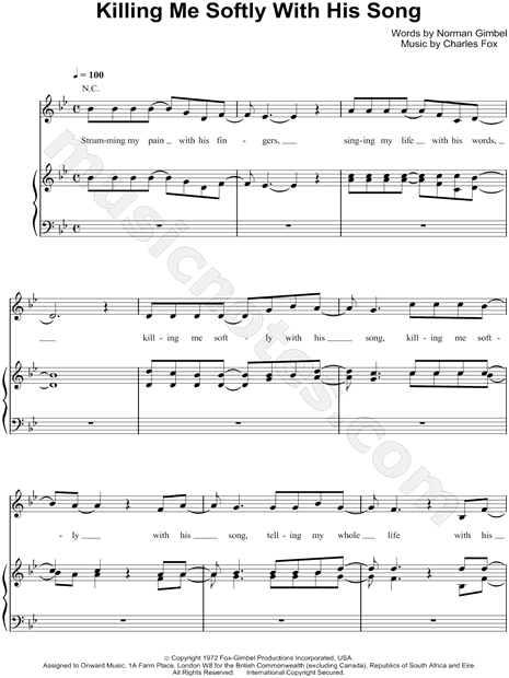 Killing Me Softly with His Song