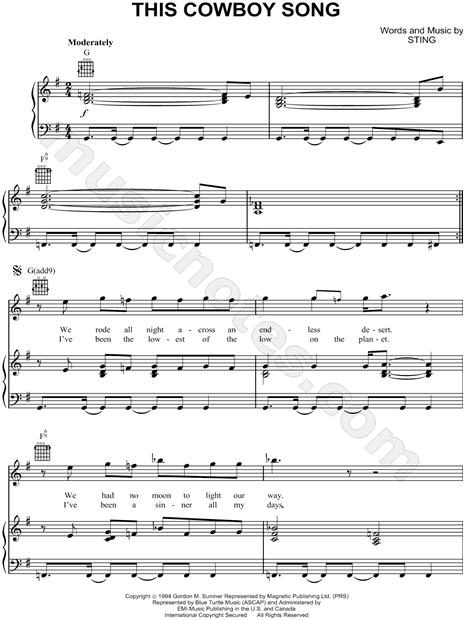 This Cowboy Song