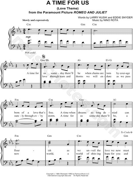A Time for Us (Love Theme)