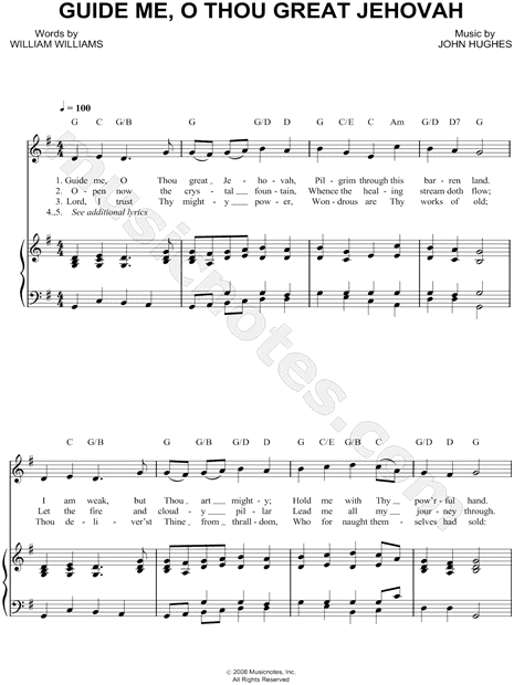 Guide Me, O Thou Great Jehovah