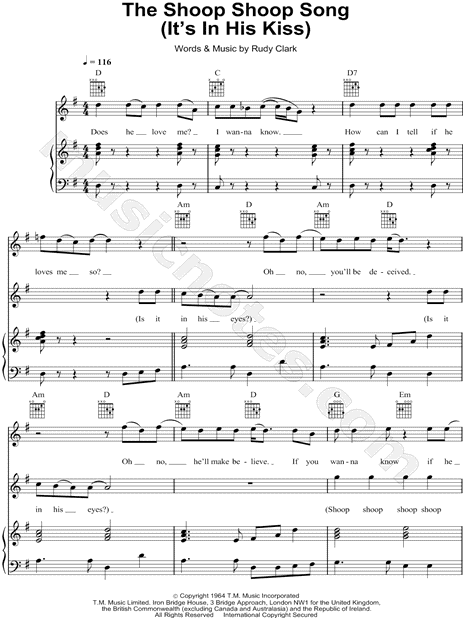 The Shoop Shoop Song (It's in His Kiss)