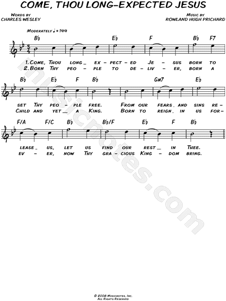 Come, Thou Long-Expected Jesus