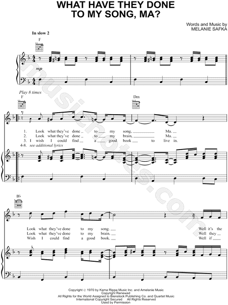 What Have They Done To My Song, Ma?