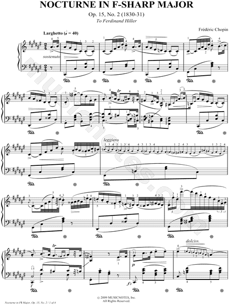 Nocturne in F# Major, Op. 15, No. 2