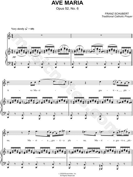 Ave Maria - Opus 52, No. 6