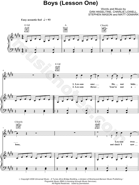 Boys (Lesson One)