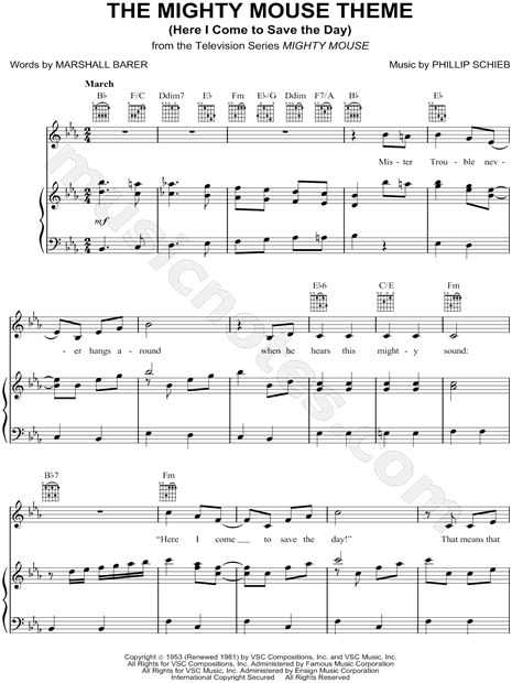 The Mighty Mouse Theme (Here I Come to Save the Day)