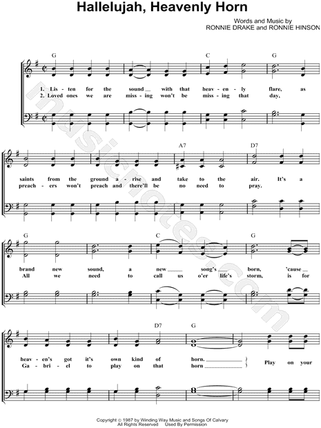 Hallelujah, Heavenly Horn