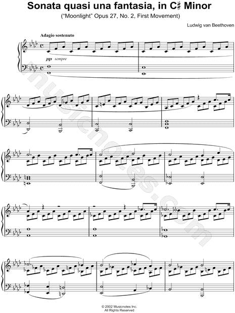 Moonlight Sonata - 1. Adagio sostenuto