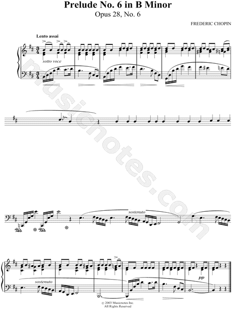 Prelude in B Minor, Op. 28, No. 6