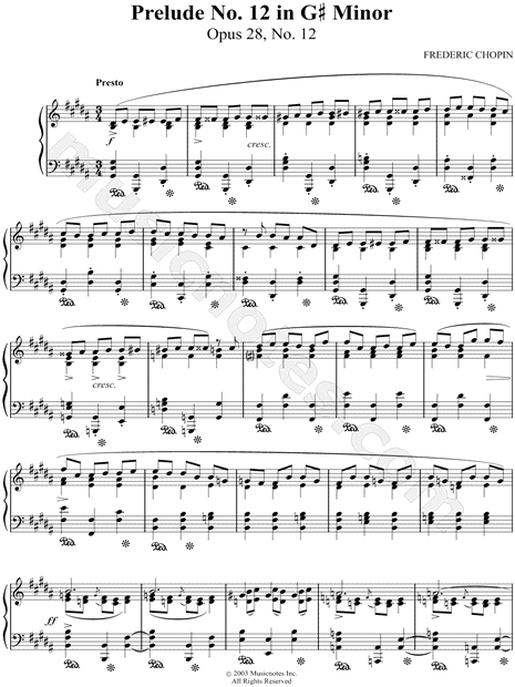 Prelude No. 12 In G# Minor, Op. 28