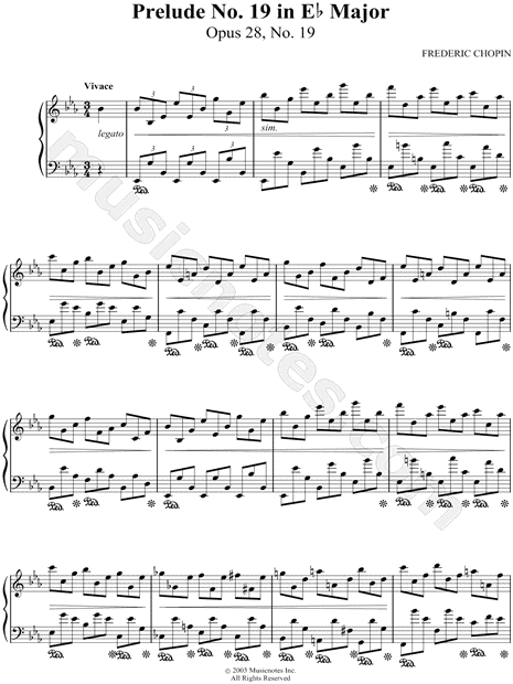 Prelude No. 19 In Eb Major, Op. 28, No 19