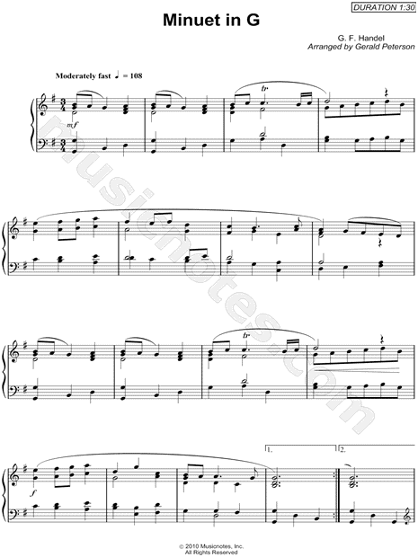 Minuet In G