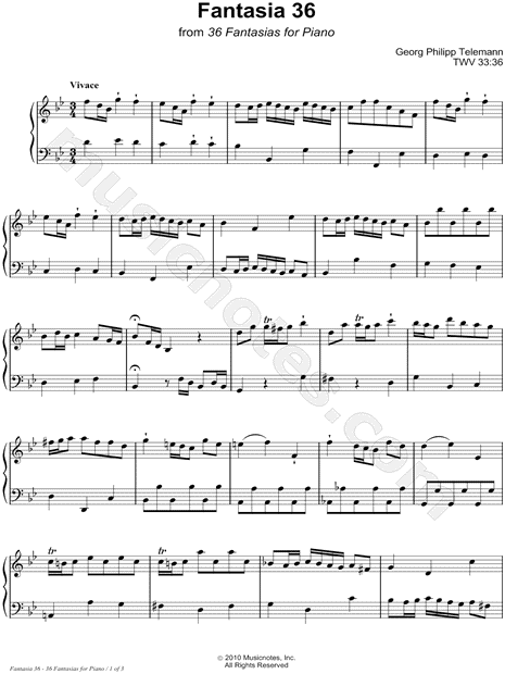 36 Fantasies for Piano: Fantasia 36