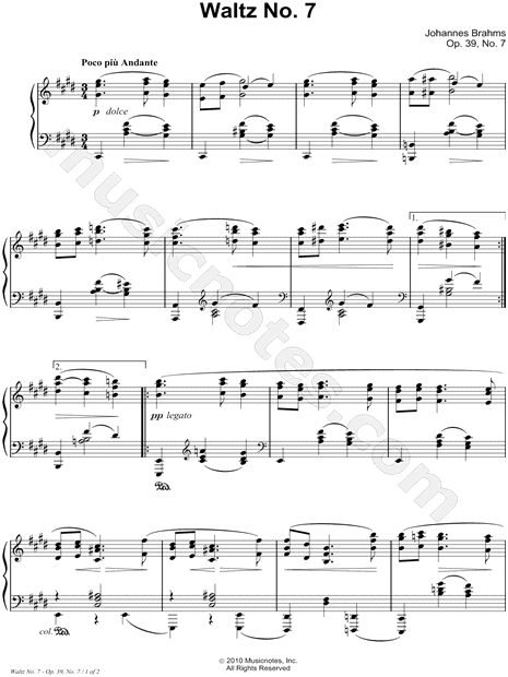 Waltz, Op. 39, No. 7