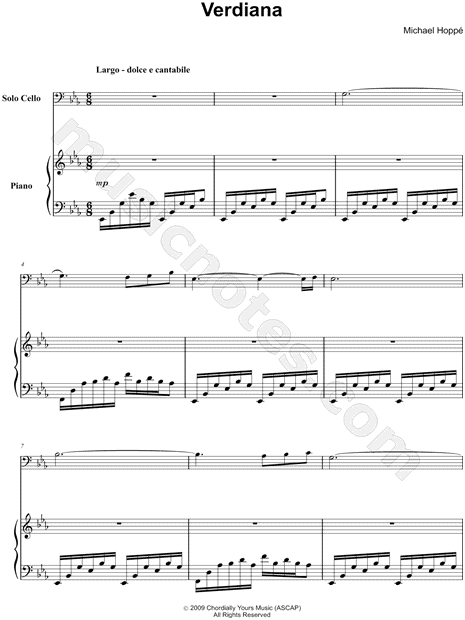 Verdiana - Piano Accompaniment