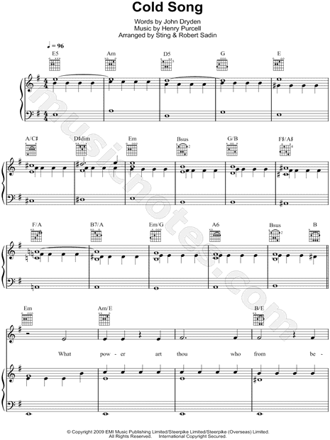 Cold Song