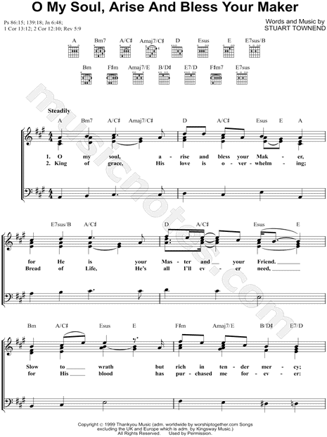 O My Soul, Arise and Bless Your Maker
