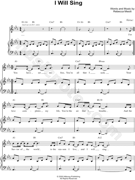 I Will Sing