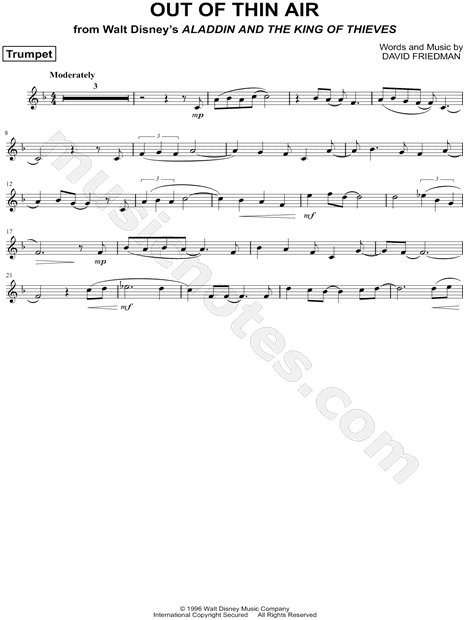 Out of Thin Air - Trumpet