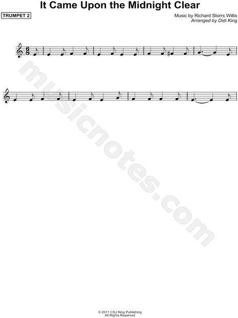 It Came Upon a Midnight Clear - Trumpet 2 (Brass Quartet)