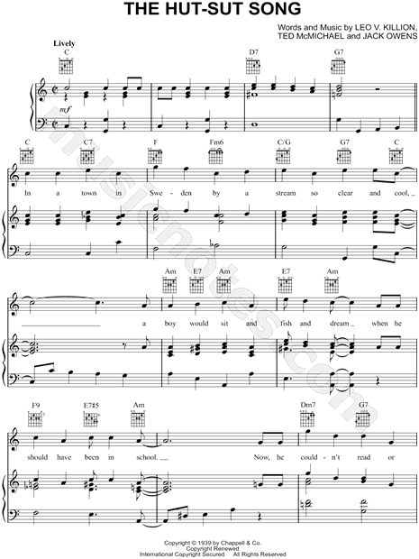 The Hut-Sut Song