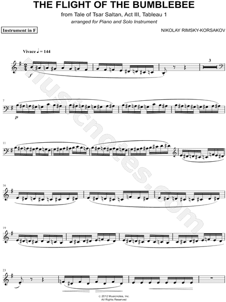 The Flight of the Bumblebee - F Instrument