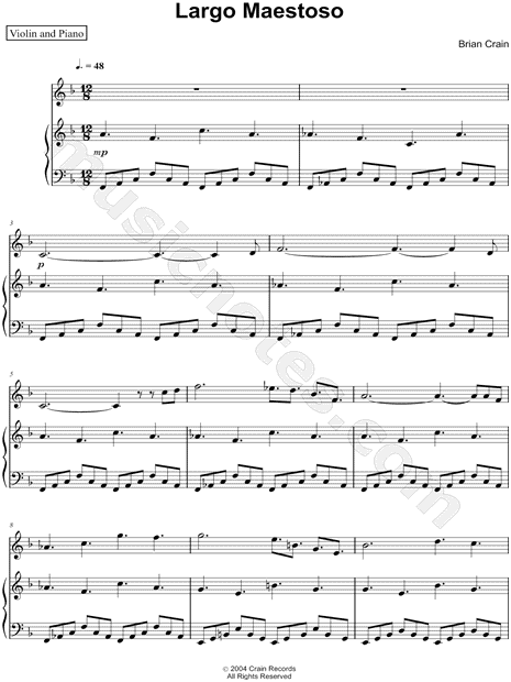 Largo Maestoso - Piano & Violin