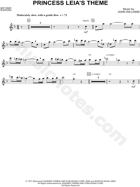 Princess Leia's Theme - Flute