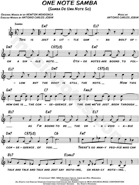 One Note Samba