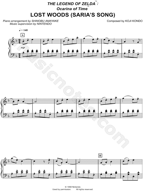 The Legend of Zelda™ Ocarina of Time™ Lost Woods (Saria's Song)