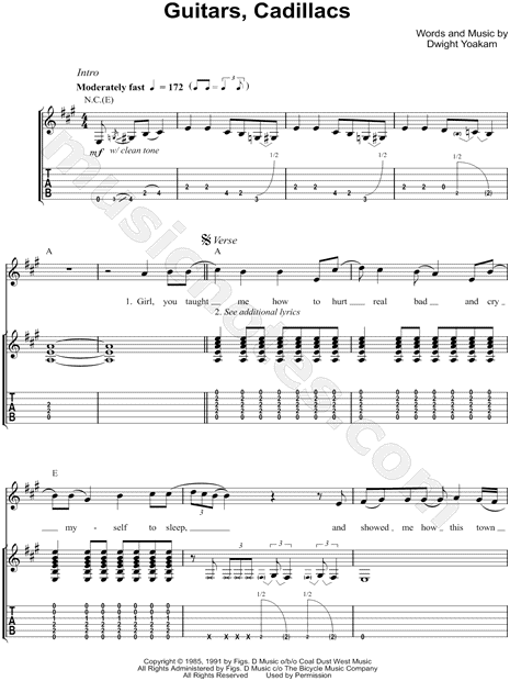 Guitars, Cadillacs