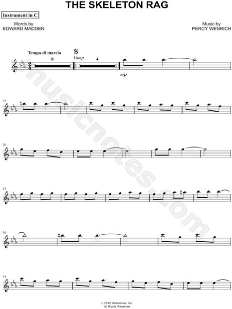 The Skeleton Rag - C Instrument
