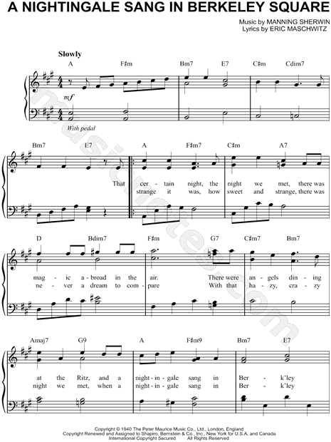 A Nightingale Sang in Berkeley Square