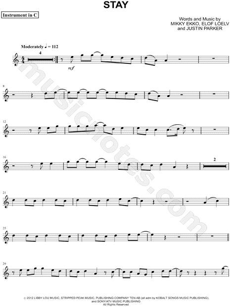 Stay - C Instrument