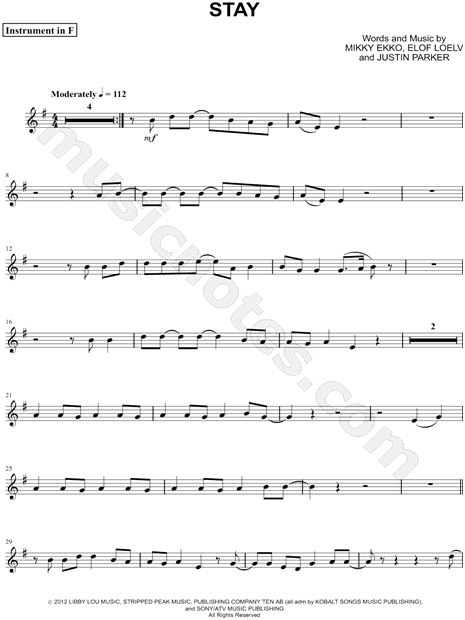 Stay - F Instrument