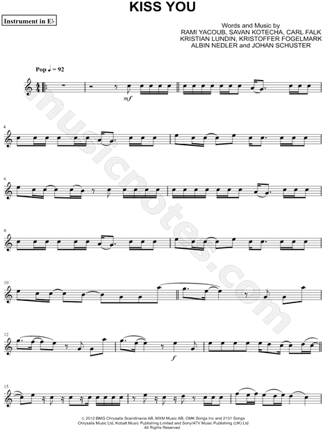 Kiss You - Eb Instrument