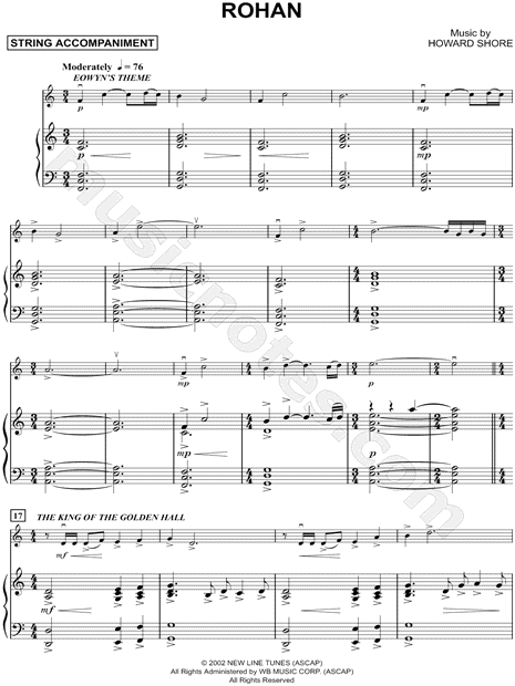 Rohan - Piano Accompaniment (Strings)