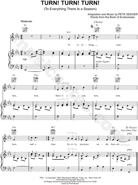 Turn! Turn! Turn! (To Everything There Is a Season)