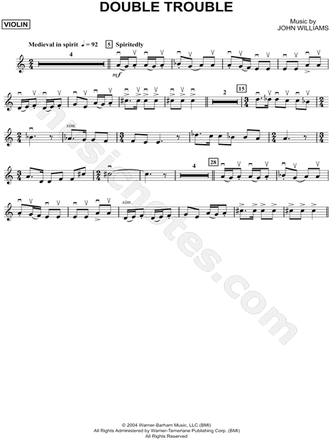 Double Trouble - Violin