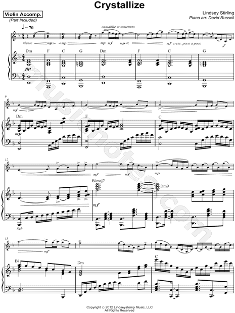 Crystallize - Violin & Piano