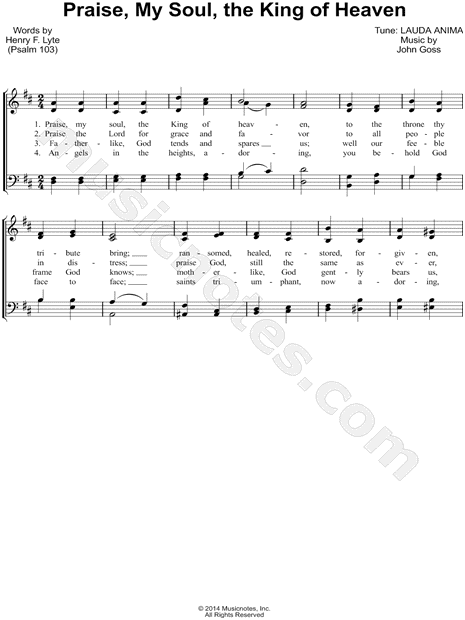 Praise, My Soul, the King of Heaven