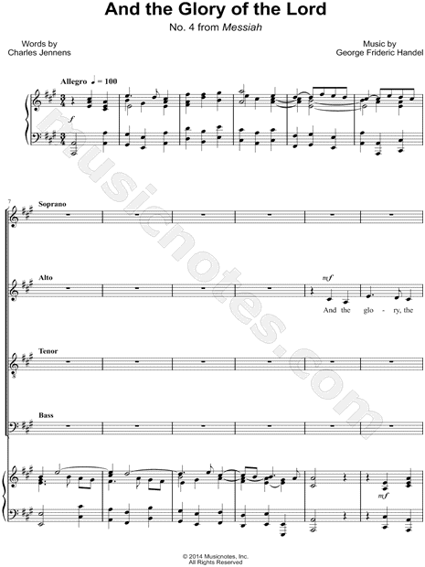 Messiah, No. 4: And the Glory of the Lord